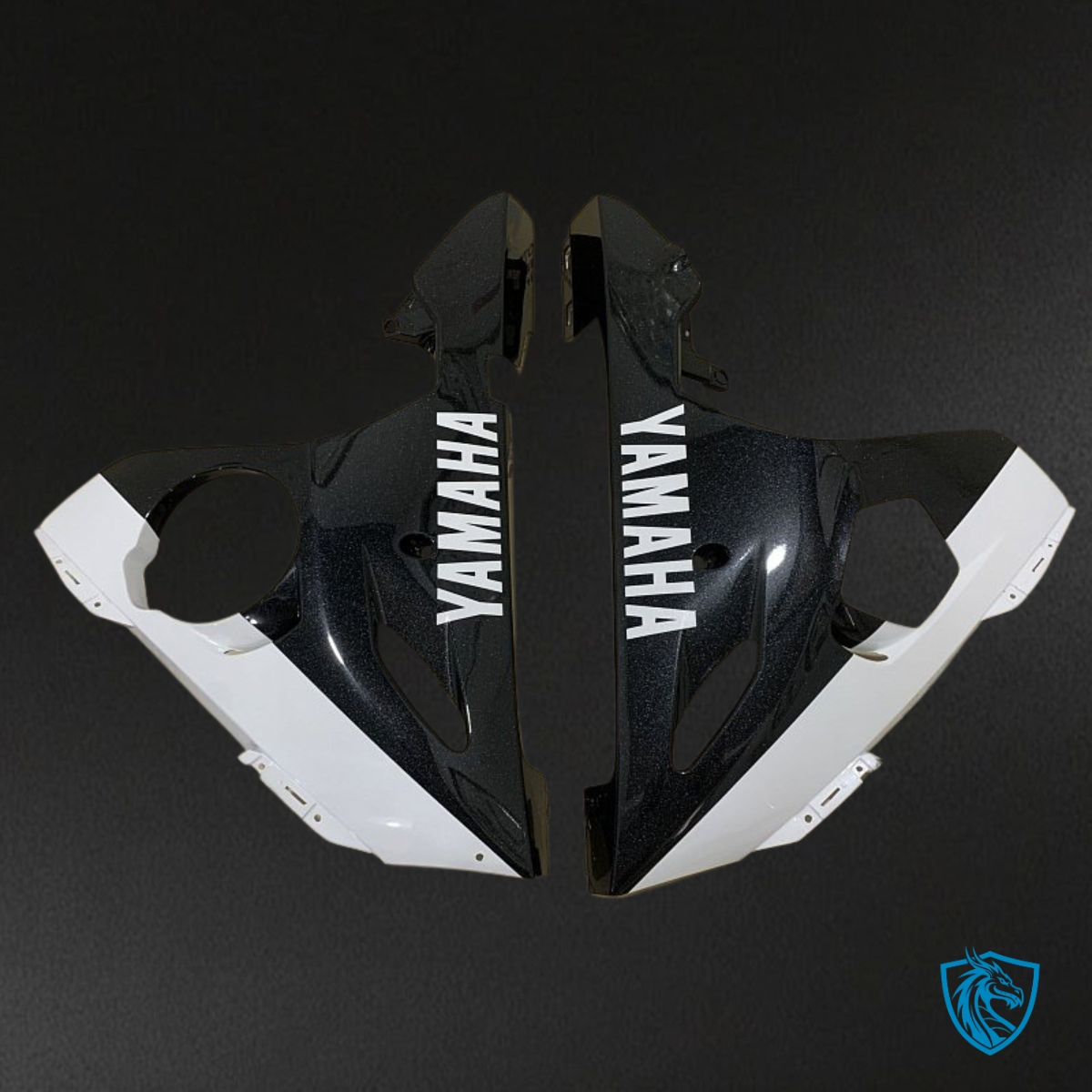 Yamaha YZF R6 (2004-2005) White, Black & Gloss Red - Custom ABS Fairing Kit