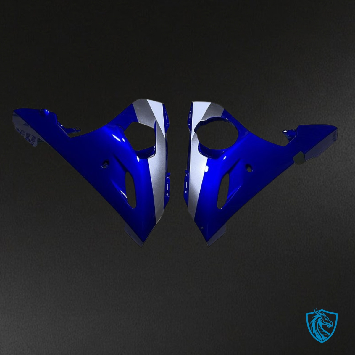 Yamaha YZF R6 (2004-2005) White & Blue - MERGEment Motorcycle Fairings Kit
