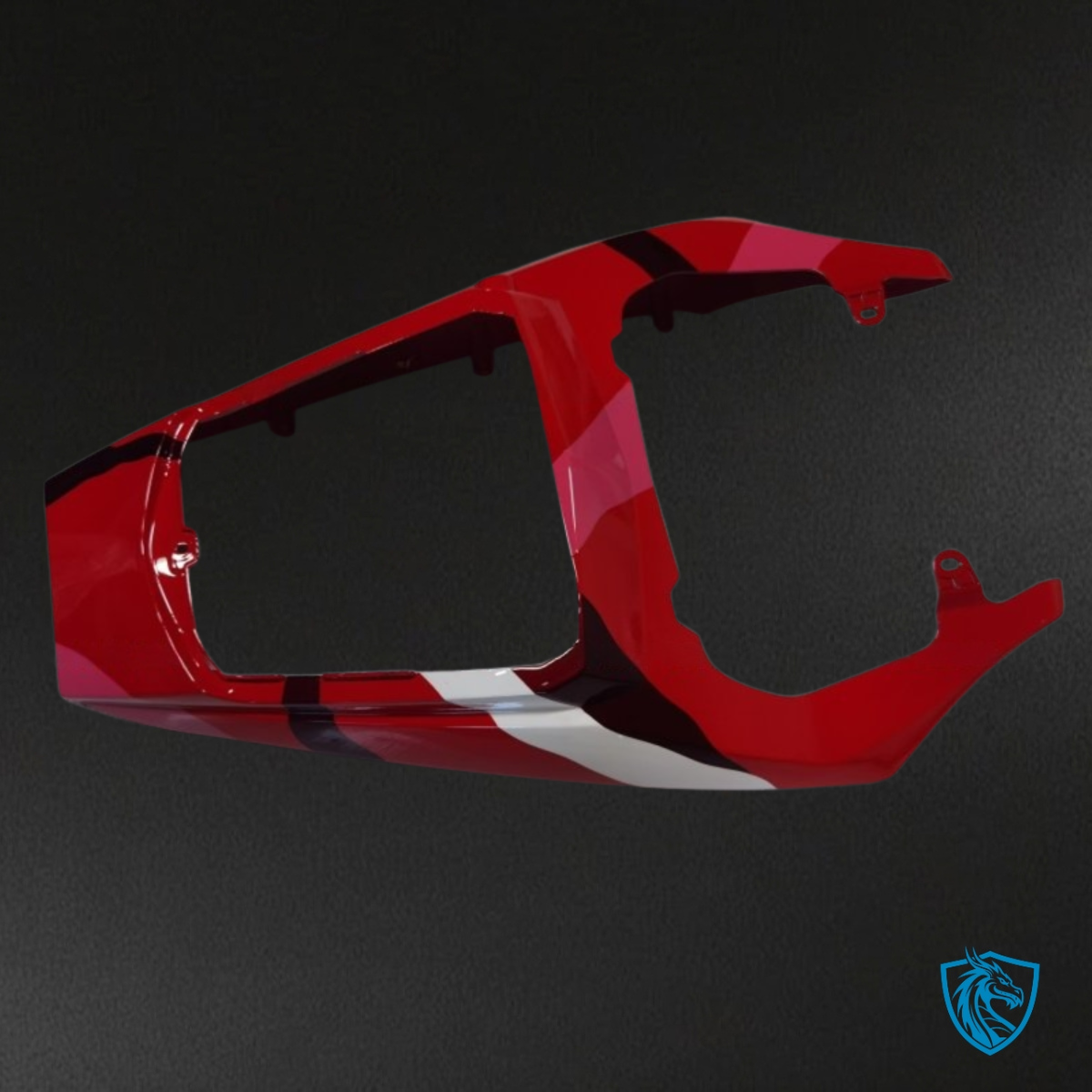 Yamaha YZF R6 (2004-2005) Red & White Shark Camo Fairings Kit | ABS Bodywork