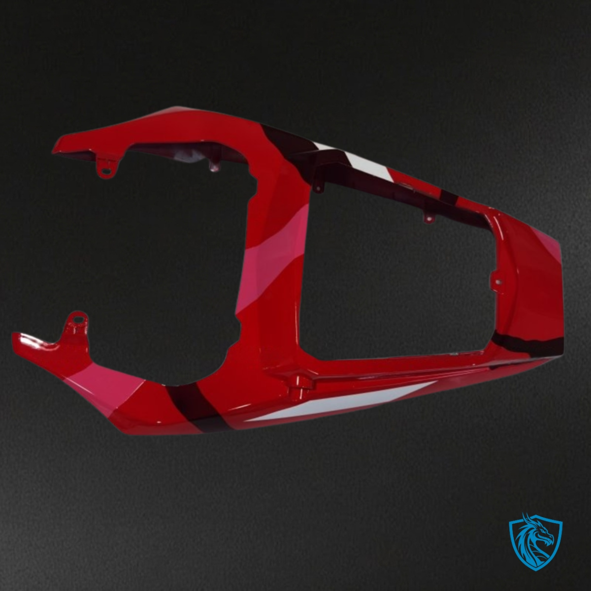 Yamaha YZF R6 (2004-2005) Red & White Shark Camo Fairings Kit | ABS Bodywork