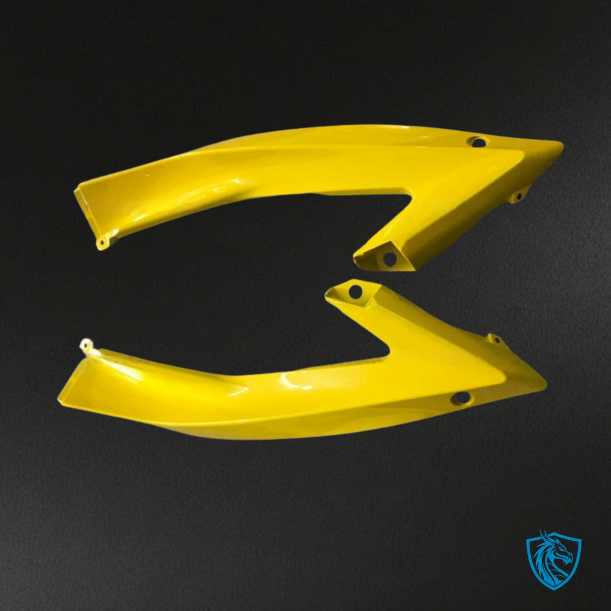 Yamaha YZF R6 (2006-2007) Black Flame & Yellow - Custom ABS Fairing Kit