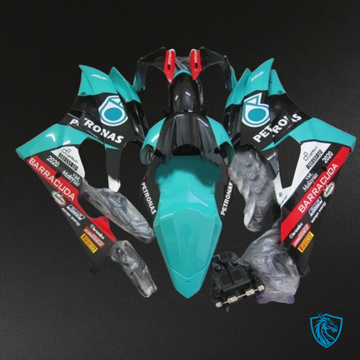 Yamaha YZF R6 (2006-2007) Black & Teal Petronas Fairings Kit | ABS Bodywork