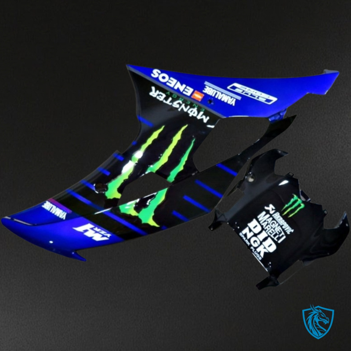 Yamaha YZF R6 (2006-2007) Black & Blue Monster - MERGEment Motorcycle Fairings Kit