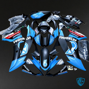 Yamaha YZF R6 (2006-2007) Black & Blue Petronas Fairing Kit - Aftermarket ABS Bodywork