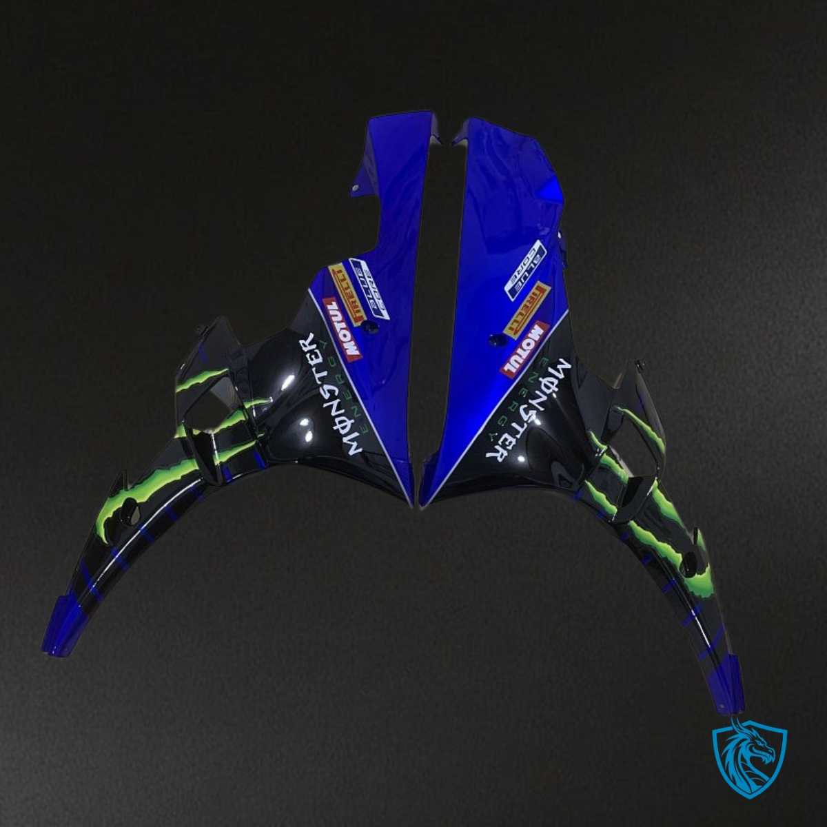 Yamaha YZF R6 (2006-2007) Blue, Black & White logo Monster Fairing Kit - Aftermarket ABS Bodywork