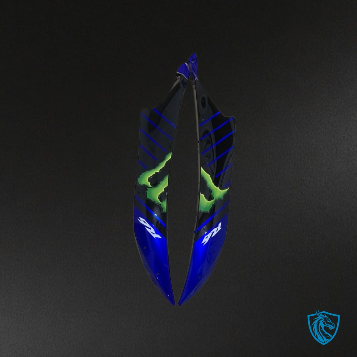 Yamaha YZF R6 (2006-2007) Blue, Black & White logo Monster Fairing Kit - Aftermarket ABS Bodywork
