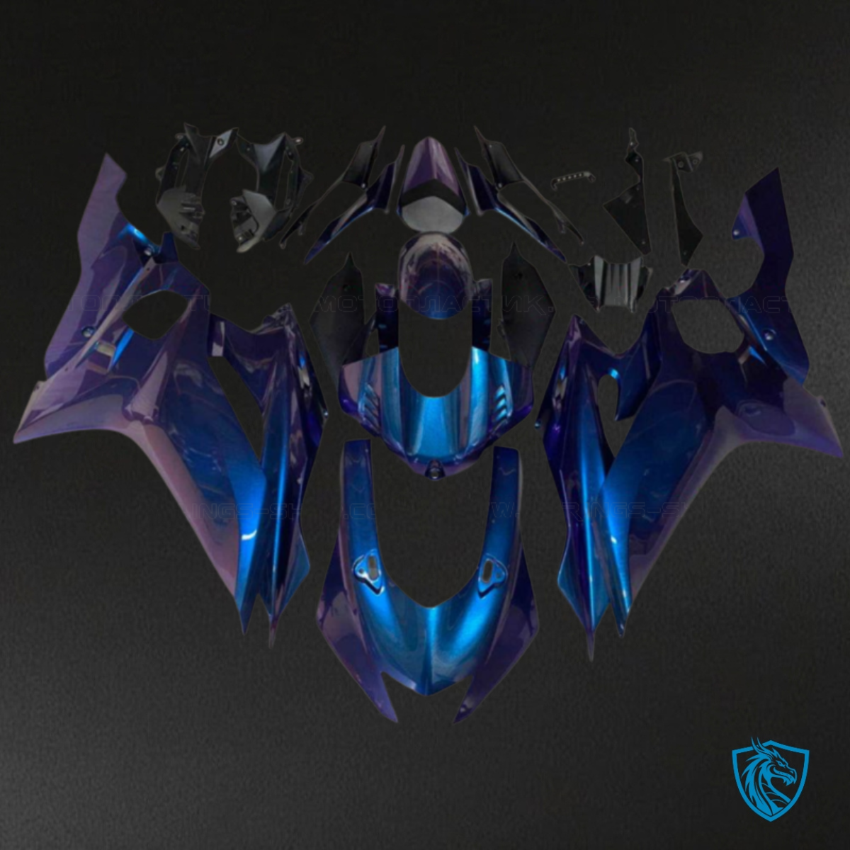 Yamaha YZF R6 (2017-2019) Chameleon Effect Blue Fairings Kit | ABS Bodywork