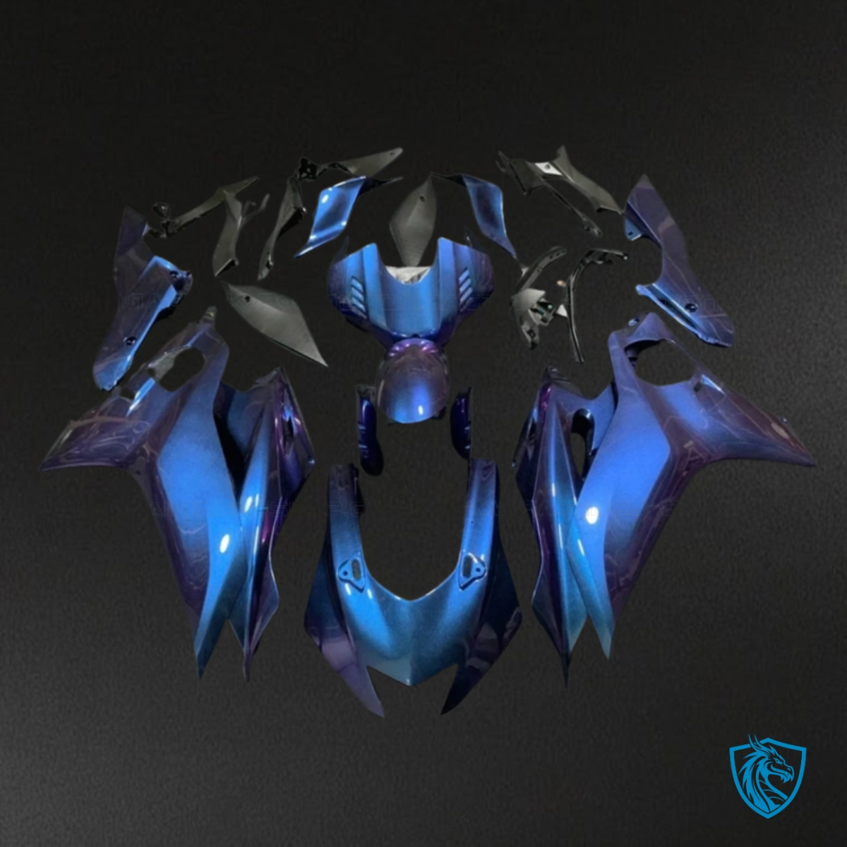 Yamaha YZF R6 (2017-2019) Chameleon Effect Blue Fairings Kit | ABS Bodywork