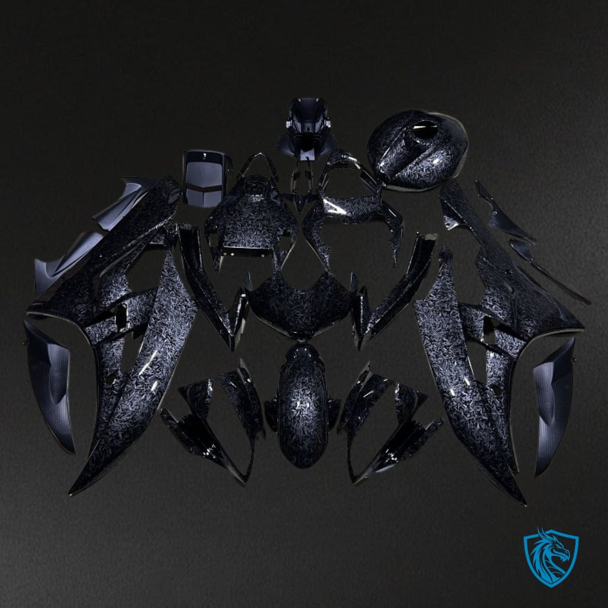 Yamaha YZF R6 (2006-2007) Black Carbon Fiber - Custom ABS Fairing Kit