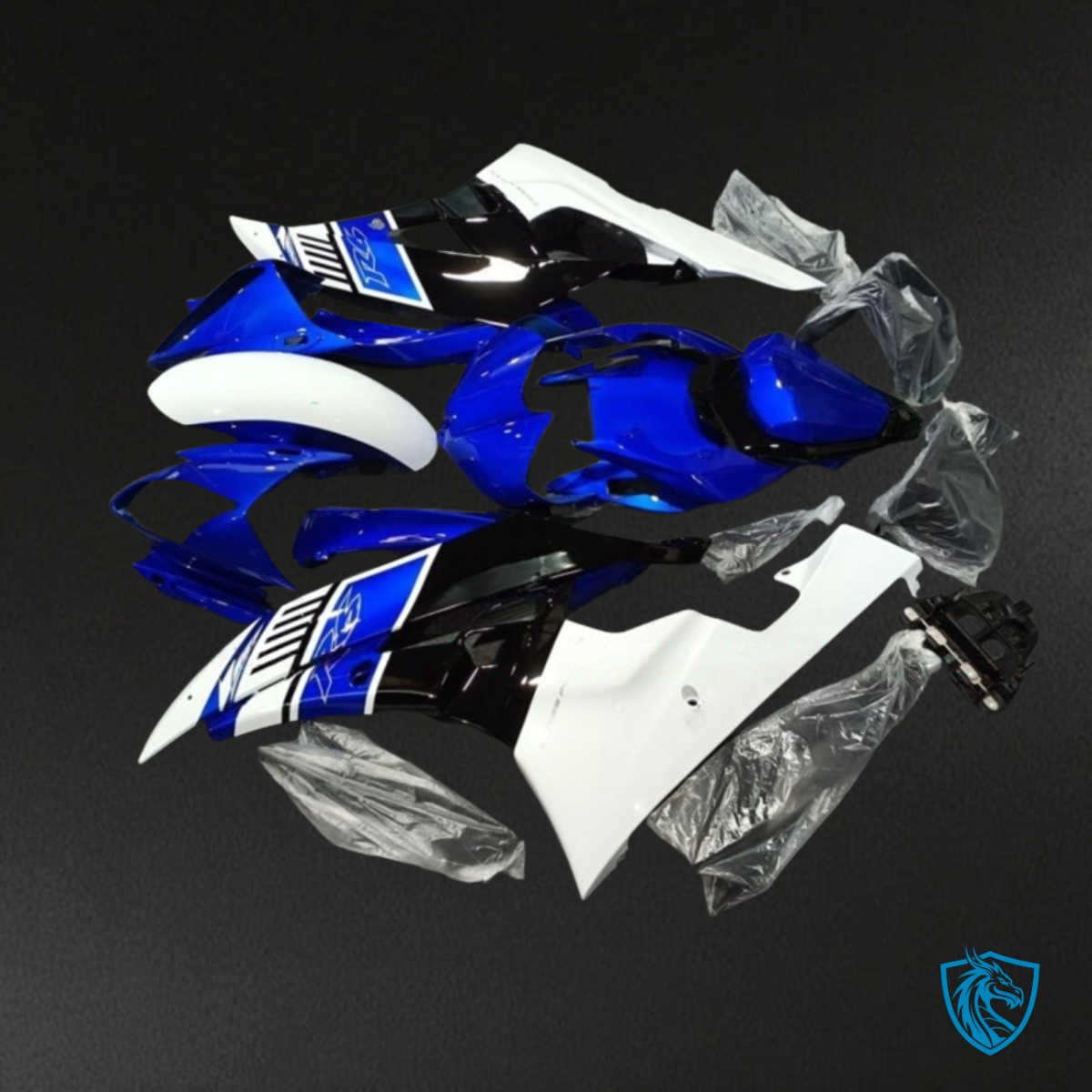 Yamaha YZF R6 (2006-2007) Blue, White & Black Fairings Kit | ABS Bodywork