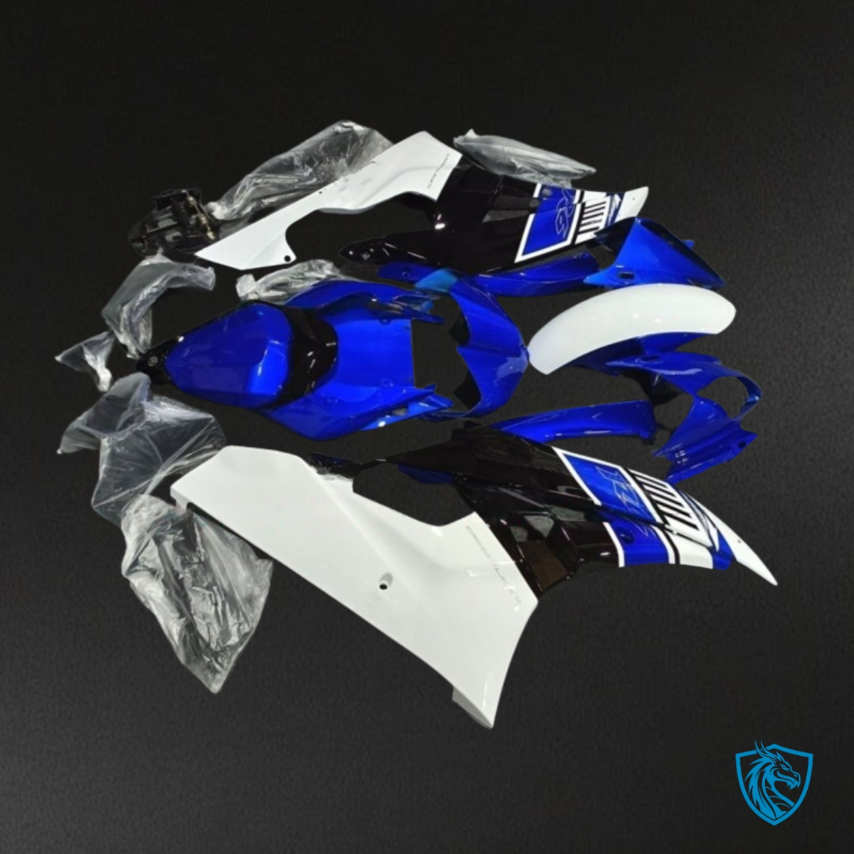 Yamaha YZF R6 (2006-2007) Blue, White & Black Fairings Kit | ABS Bodywork