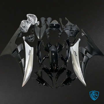 Yamaha YZF R6 (2006-2007) Black & White - Custom ABS Fairing Kit