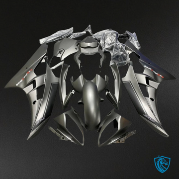 Yamaha YZF R6 (2006-2007) Matte Gray & Gloss Silver Fairing Kit - Aftermarket ABS Bodywork