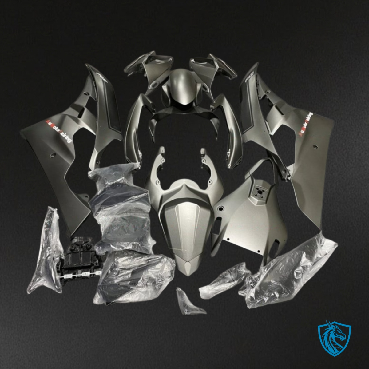 Yamaha YZF R6 (2006-2007) Matte Gray & Gloss Silver Fairing Kit - Aftermarket ABS Bodywork