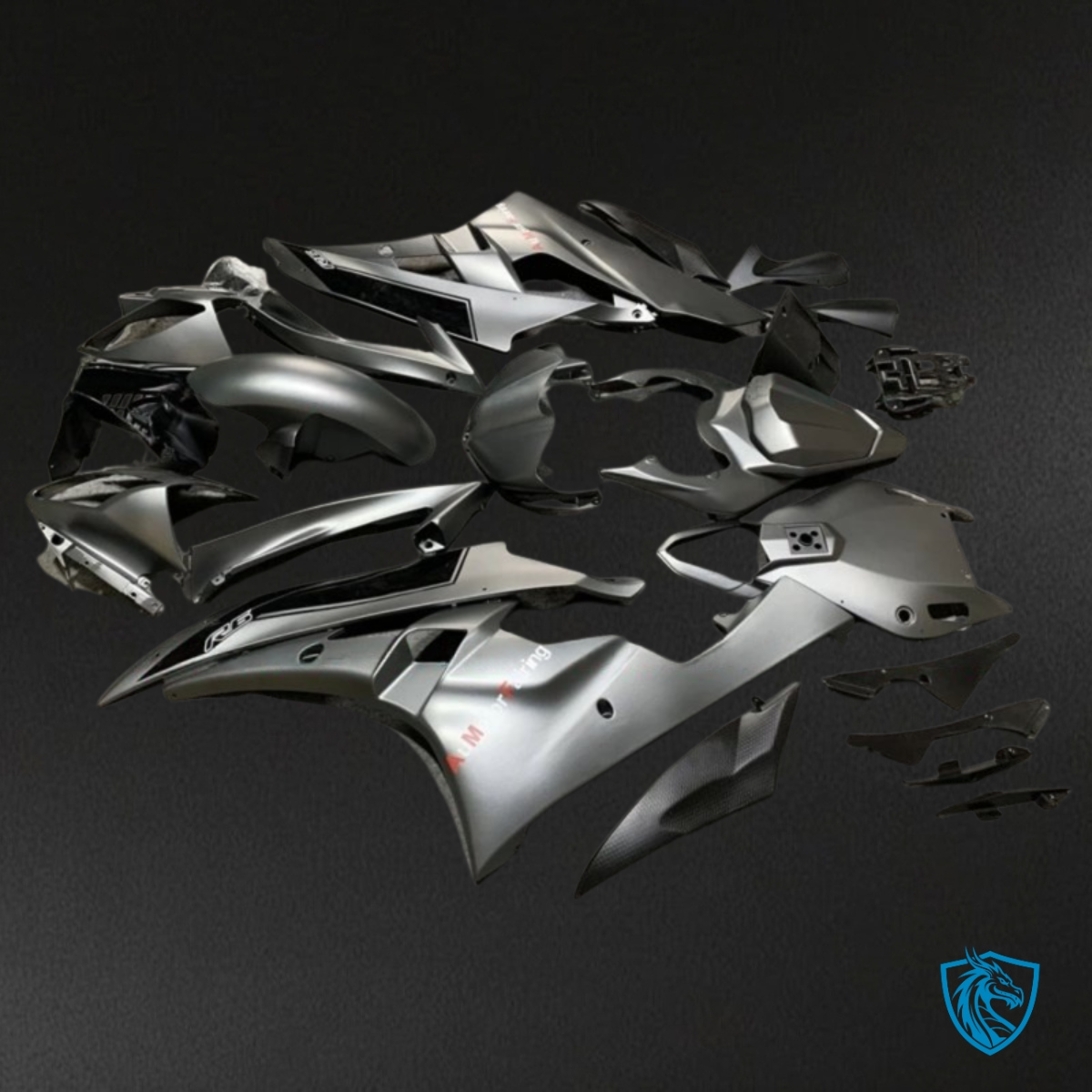 Yamaha YZF R6 (2006-2007) Gray & Black - MERGEment Motorcycle Fairings Kit