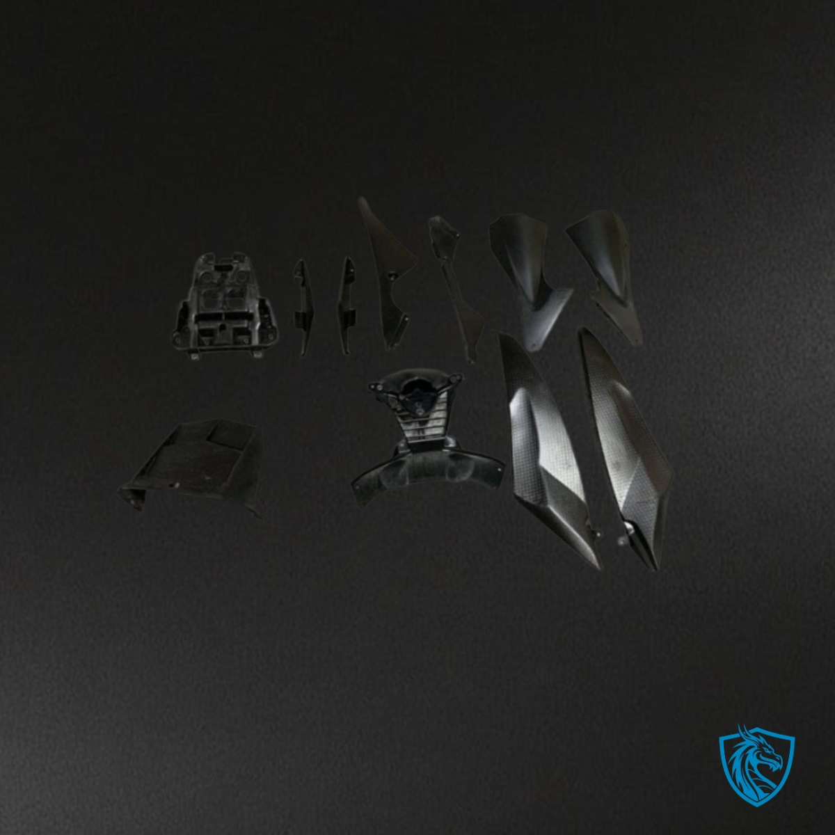 Yamaha YZF R6 (2006-2007) Gray & Black - MERGEment Motorcycle Fairings Kit