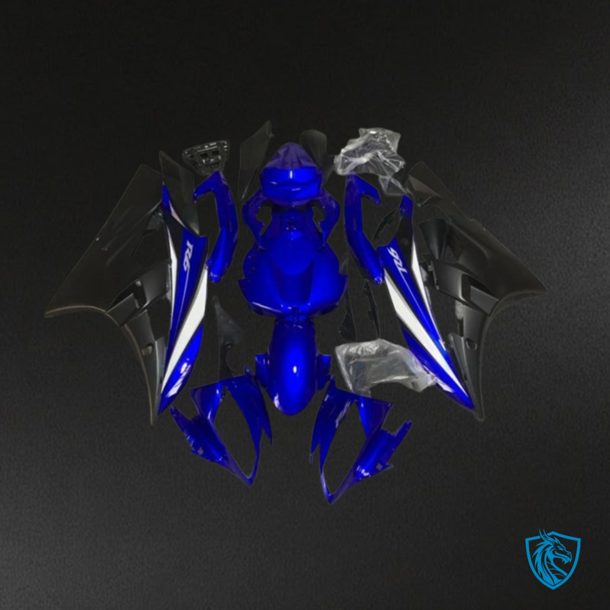 Yamaha YZF R6 (2006-2007) Blue, Black & White Fairing Kit | ABS Bodywork