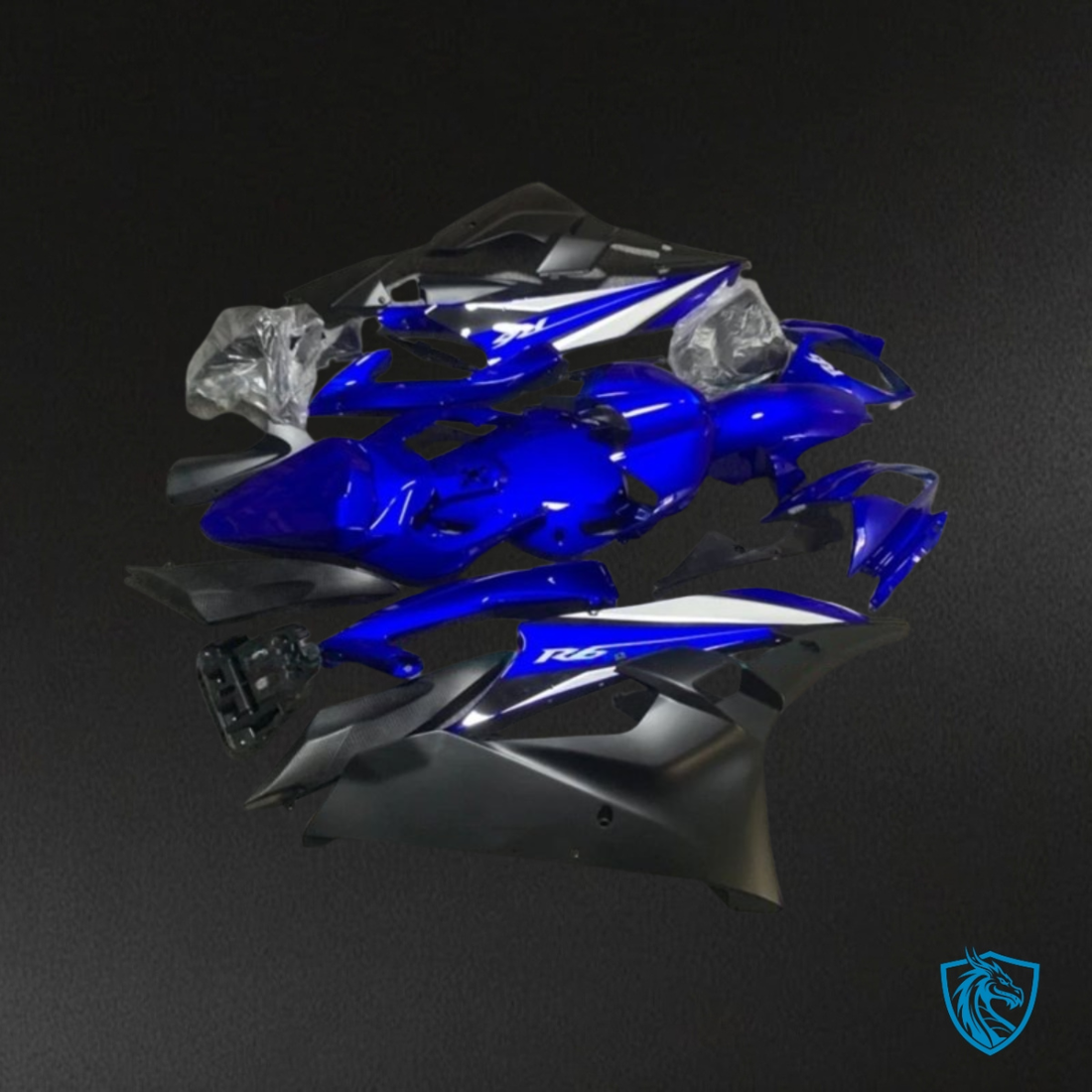 Yamaha YZF R6 (2006-2007) Blue, Black & White Fairing Kit | ABS Bodywork