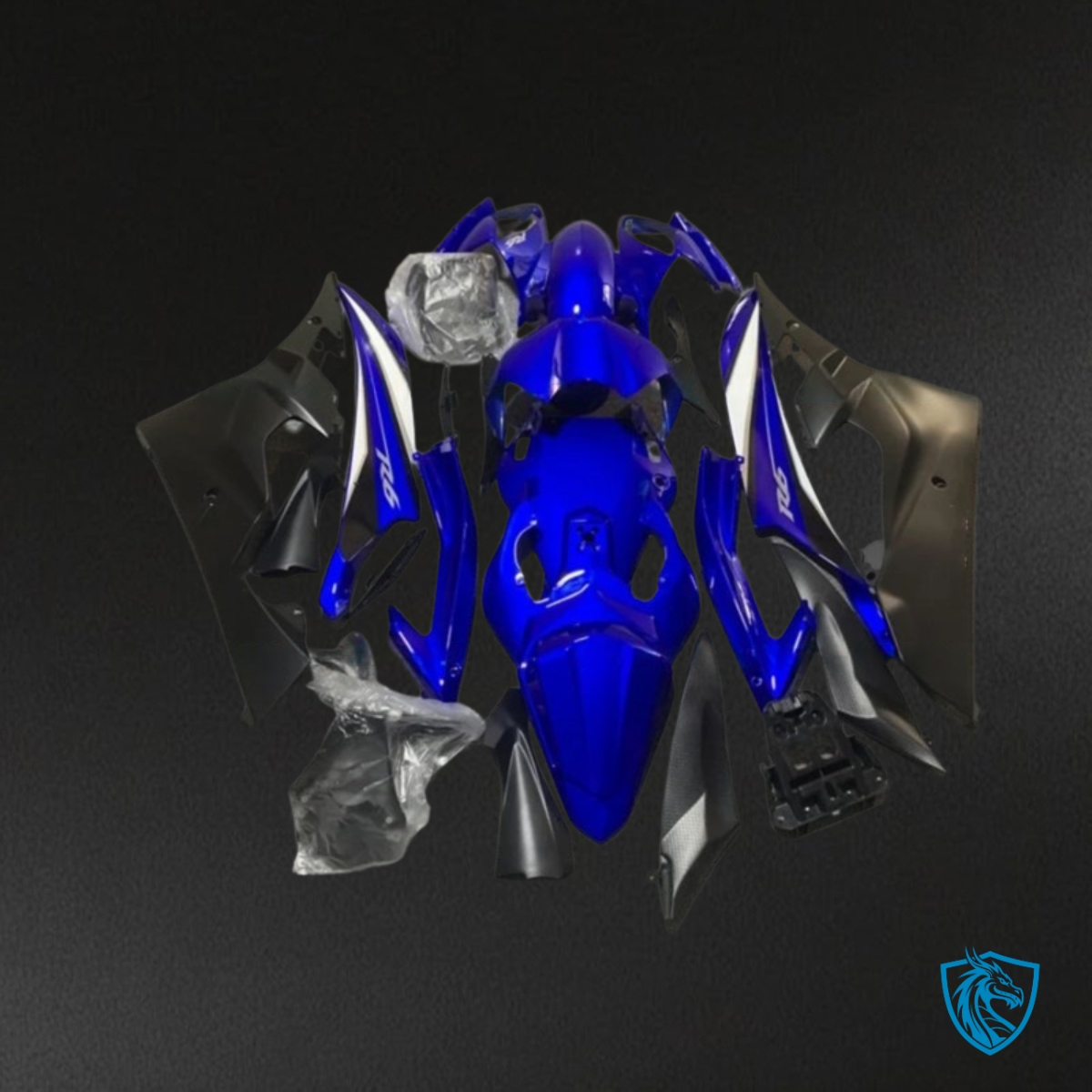 Yamaha YZF R6 (2006-2007) Blue, Black & White Fairing Kit | ABS Bodywork
