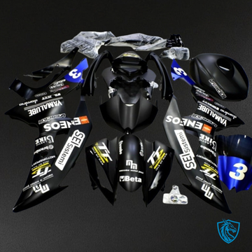 Yamaha YZF R6 (2006-2007) Black, White & Blue - MERGEment Motorcycle Fairings Kit