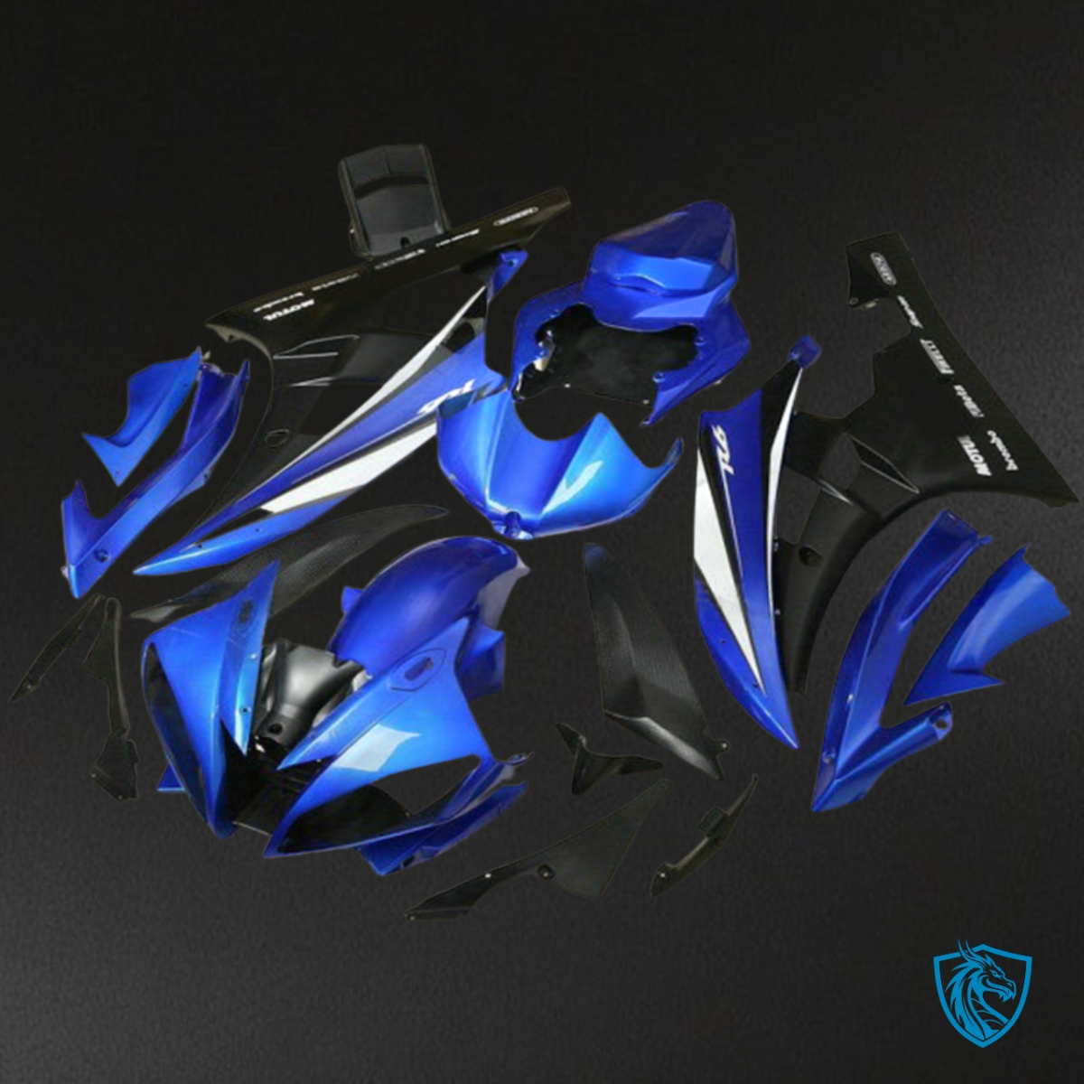 Yamaha YZF R6 (2006-2007) Gloss Blue & Black Matte Fairing Kit | ABS Bodywork