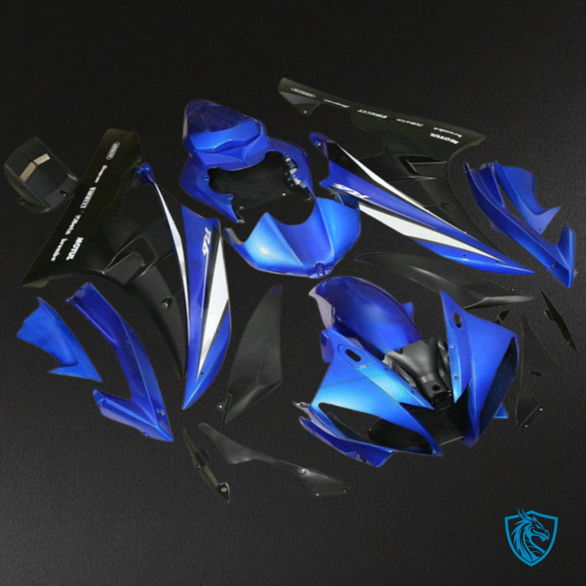 Yamaha YZF R6 (2006-2007) Gloss Blue & Black Matte Fairing Kit | ABS Bodywork