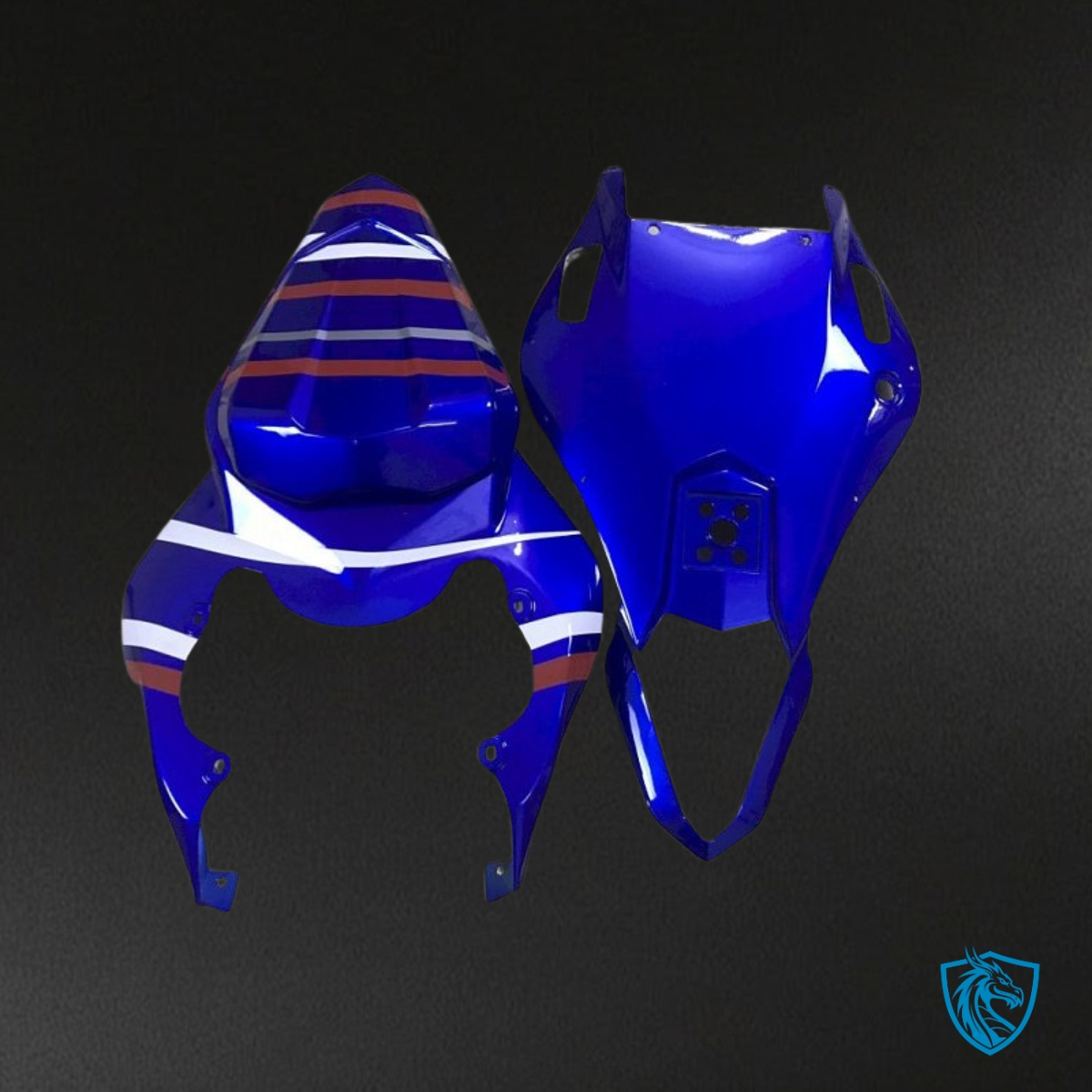 Yamaha YZF R6 (2006-2007) Blue & White Fiat - Custom ABS Fairing Kit