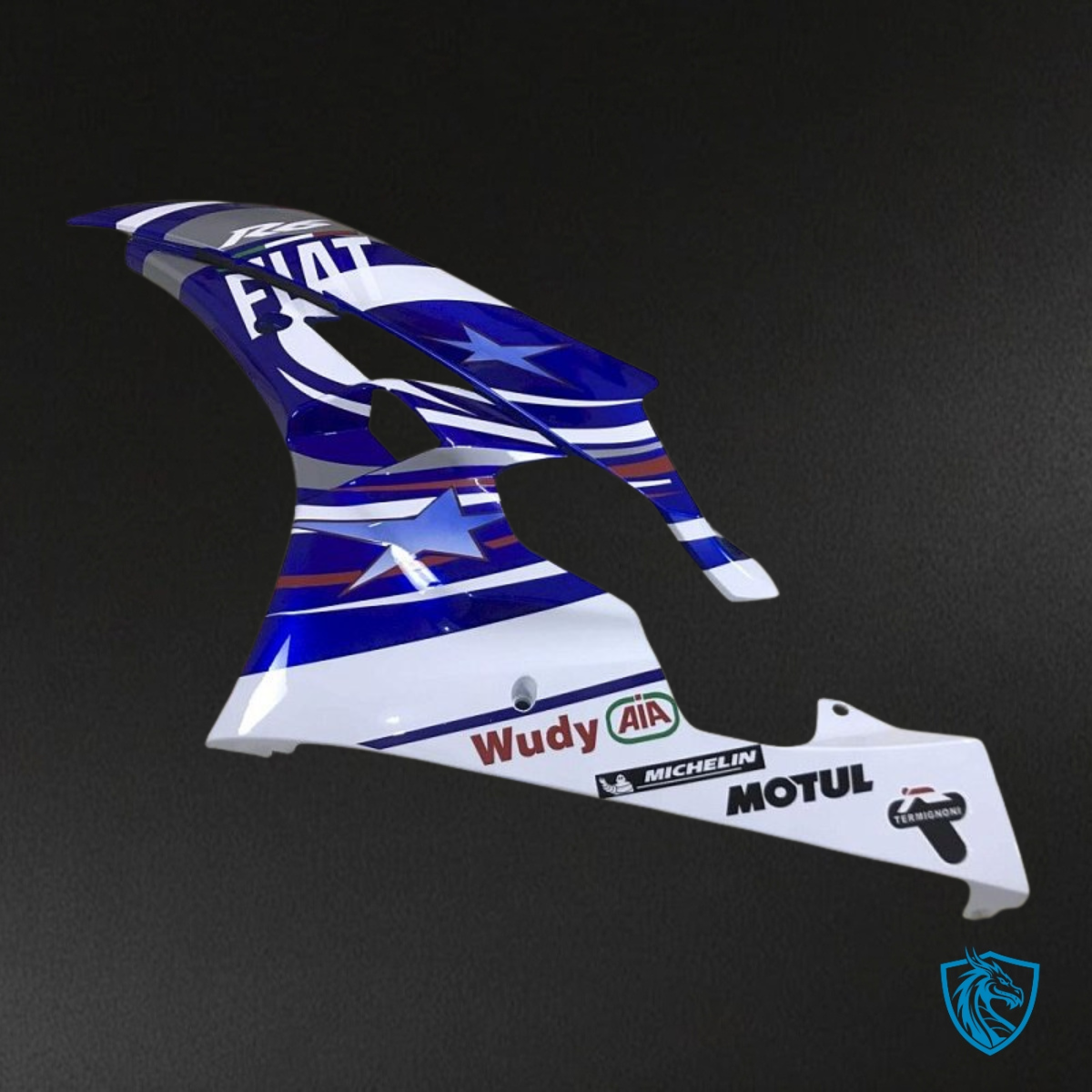 Yamaha YZF R6 (2006-2007) Blue & White Fiat - Custom ABS Fairing Kit