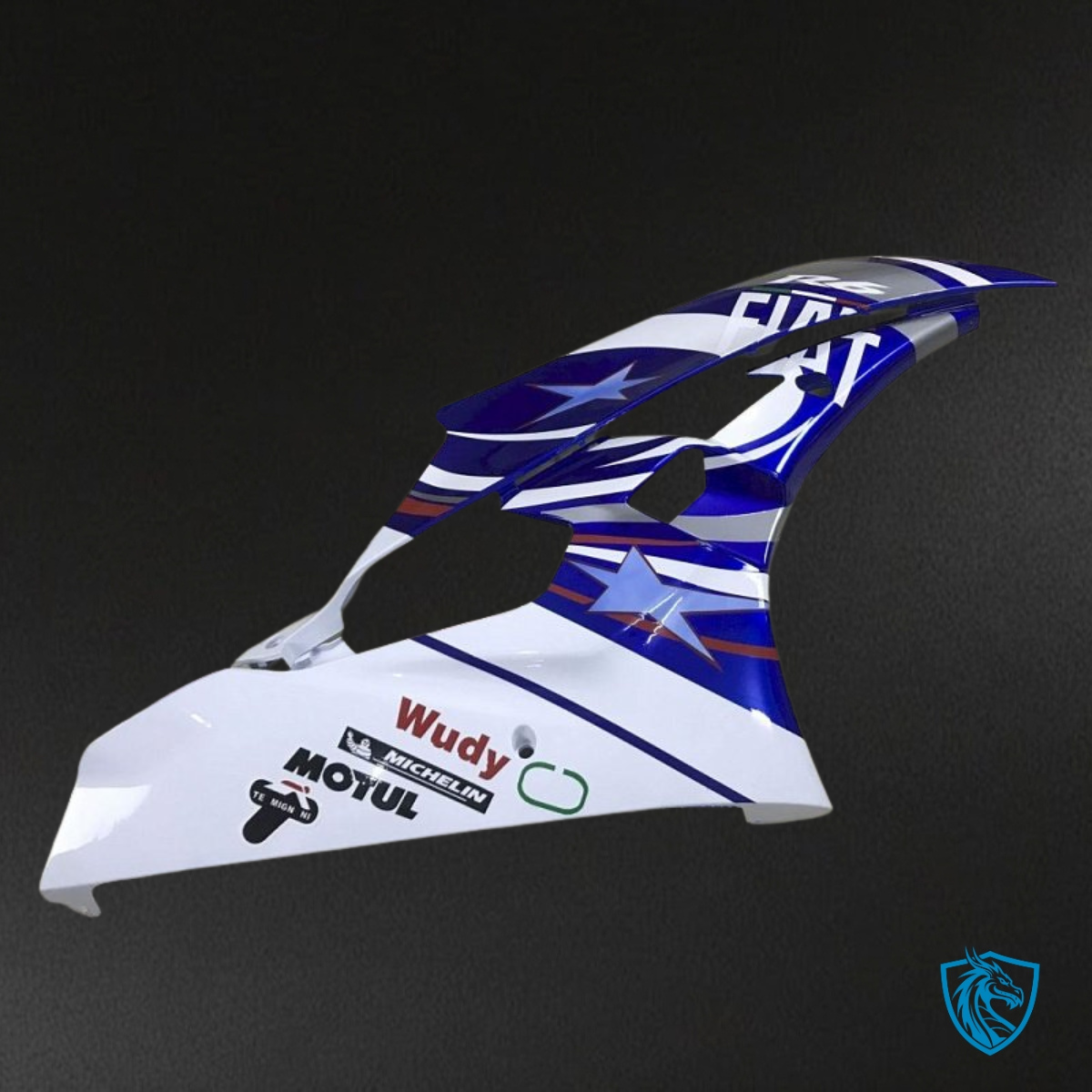 Yamaha YZF R6 (2006-2007) Blue & White Fiat - Custom ABS Fairing Kit