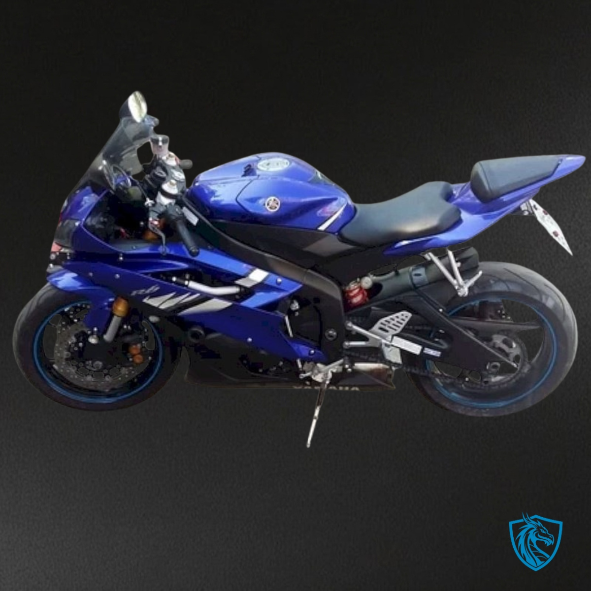 Yamaha YZF R6 (2006-2007) Blue & White Stripe Fairing Kit - Aftermarket ABS Bodywork