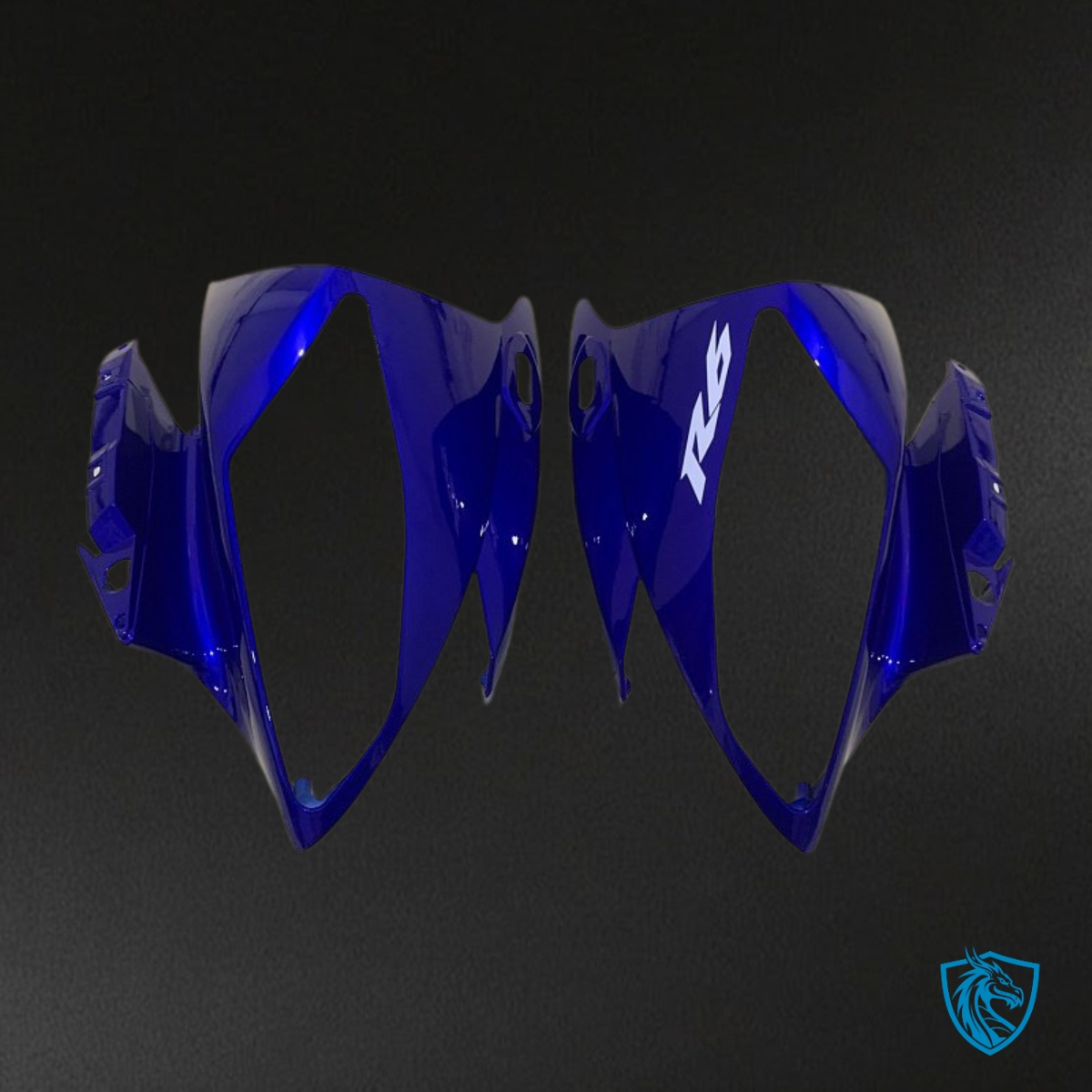 Yamaha YZF R6 (2006-2007) Blue & White Stripe Fairing Kit - Aftermarket ABS Bodywork