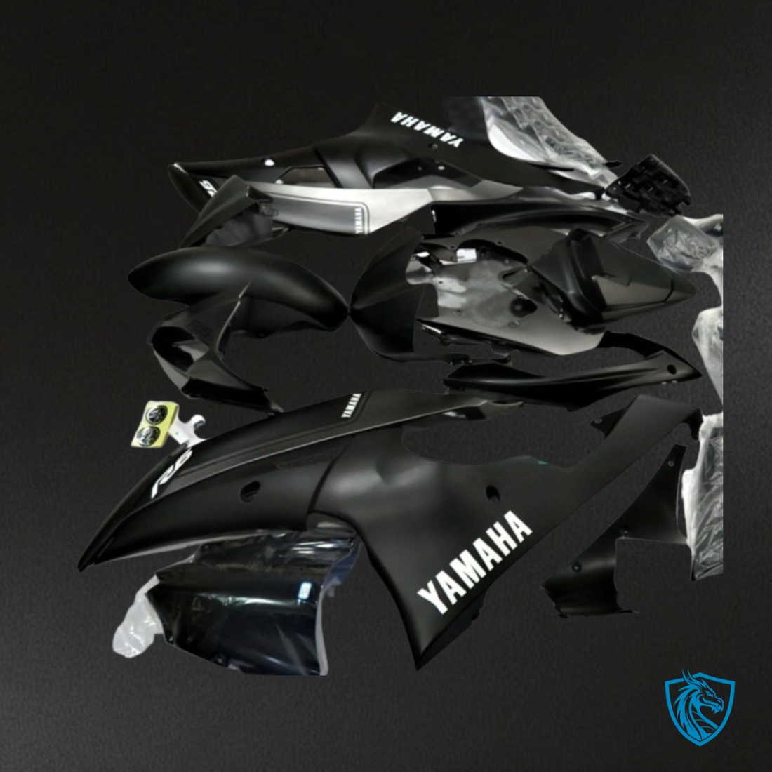 Yamaha YZF R6 (2006-2007) Matte Black Fairings Kit | ABS Bodywork