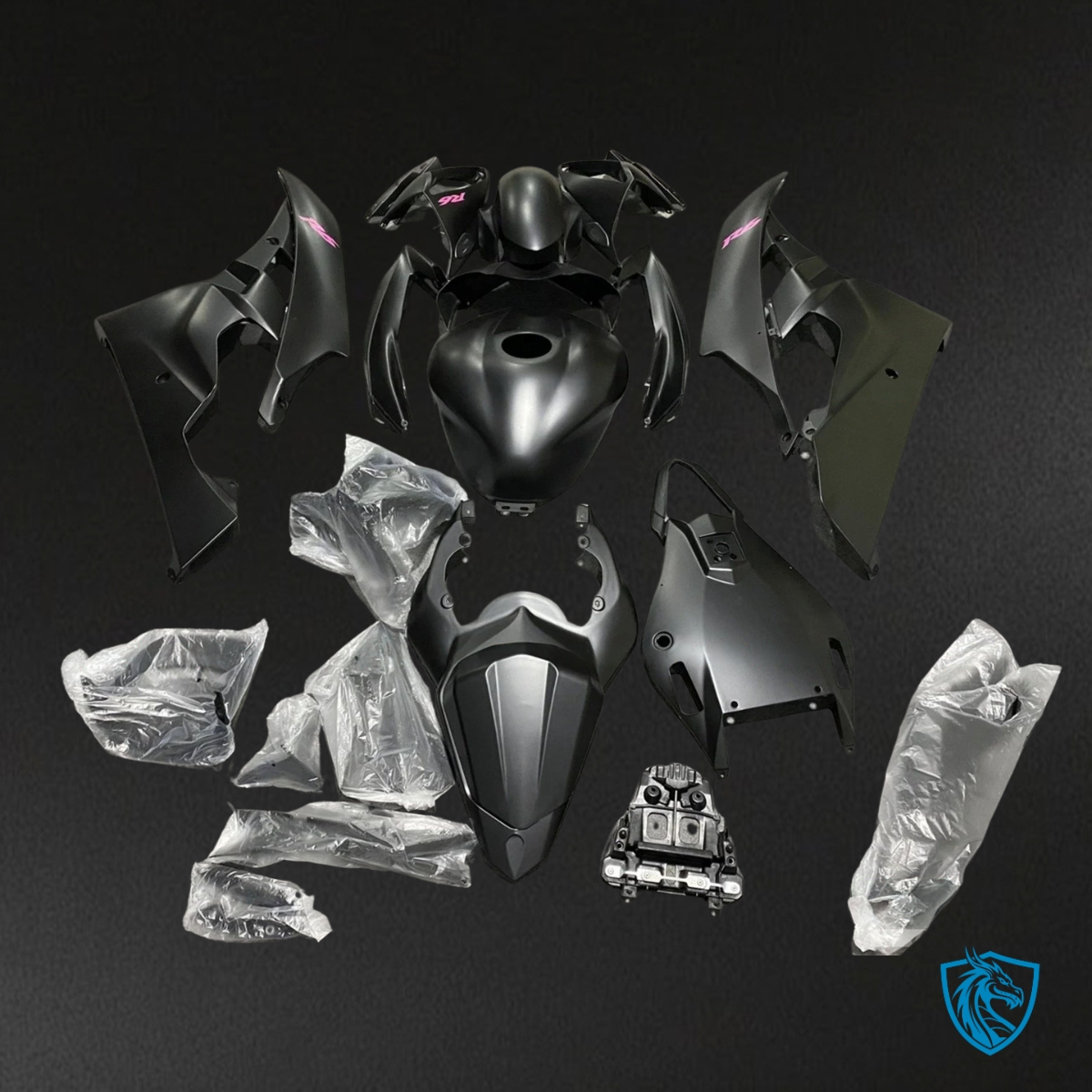 Yamaha YZF R6 (2006-2007) Gloss Matte Black - Custom ABS Fairing Kit