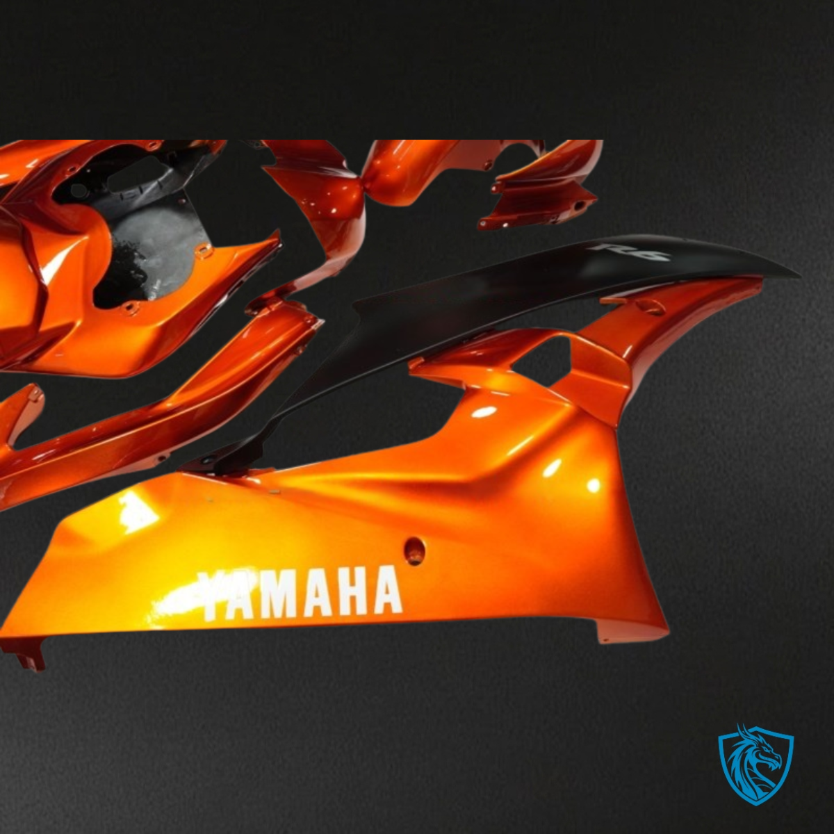 Yamaha YZF R6 (2006-2007) Orange & Black - Custom ABS Fairing Kit