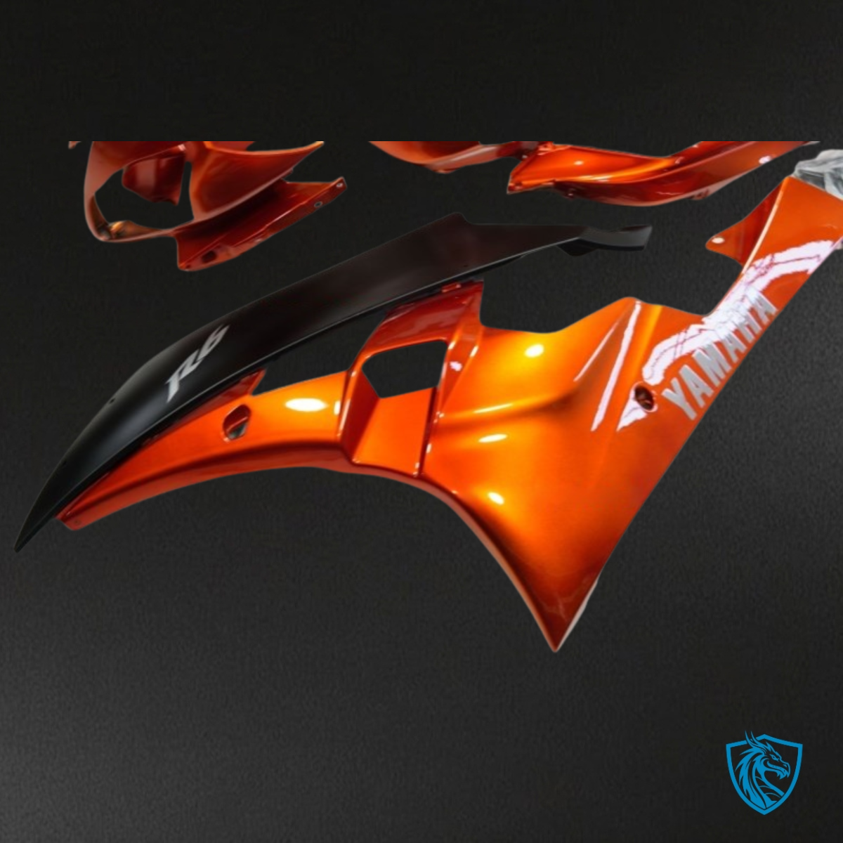 Yamaha YZF R6 (2006-2007) Orange & Black - Custom ABS Fairing Kit