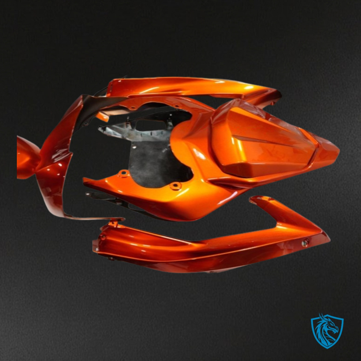 Yamaha YZF R6 (2006-2007) Orange & Black - Custom ABS Fairing Kit