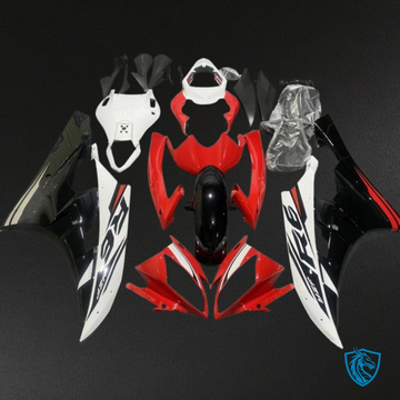 Yamaha YZF R6 (2006-2007) Red, White & Black Fairings Kit | ABS Bodywork