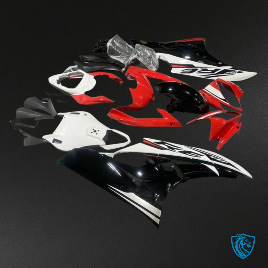 Yamaha YZF R6 (2006-2007) Red, White & Black Fairings Kit | ABS Bodywork