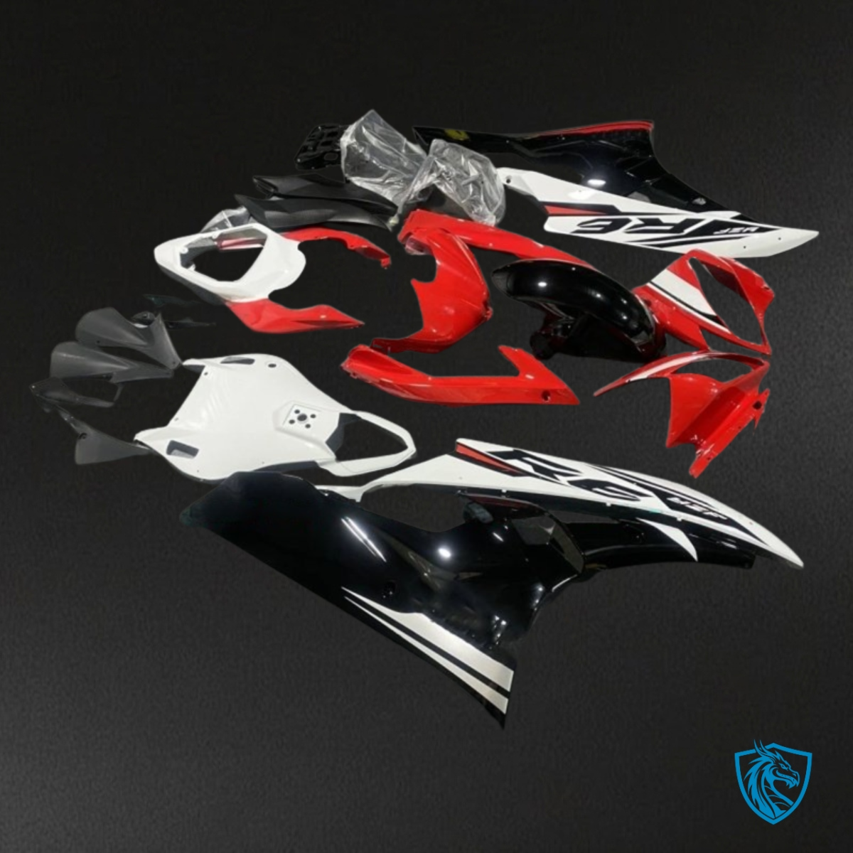 Yamaha YZF R6 (2006-2007) Red, White & Black Fairings Kit | ABS Bodywork
