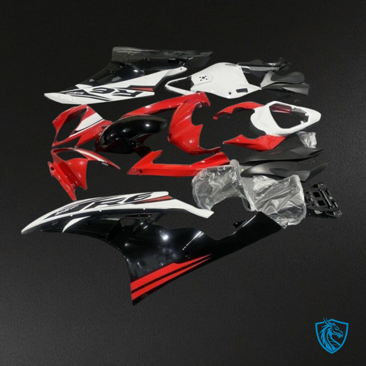 Yamaha YZF R6 (2006-2007) Red, White & Black Fairings Kit | ABS Bodywork