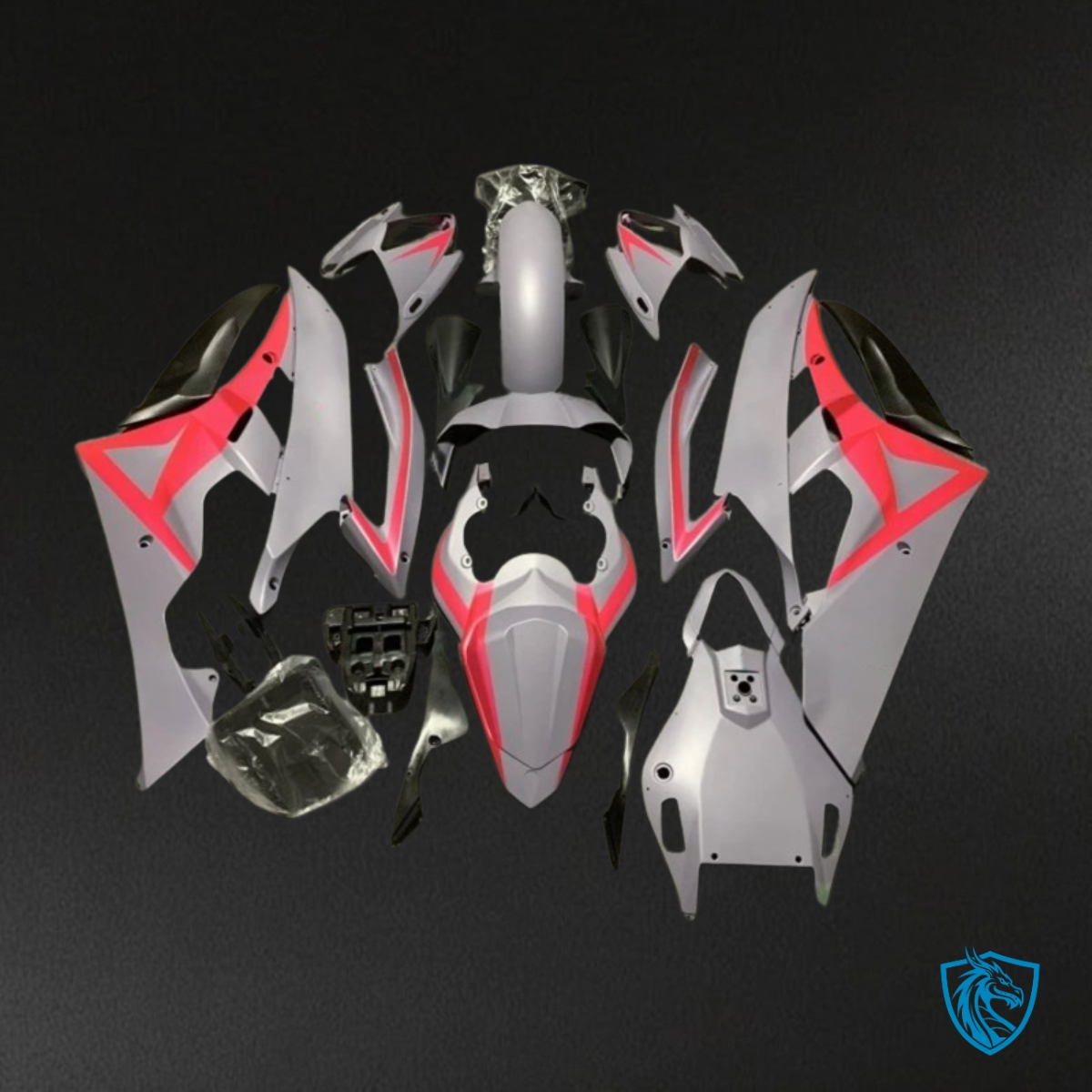 Yamaha YZF R6 (2006-2007) Gray & Red - MERGEment Motorcycle Fairings Kit