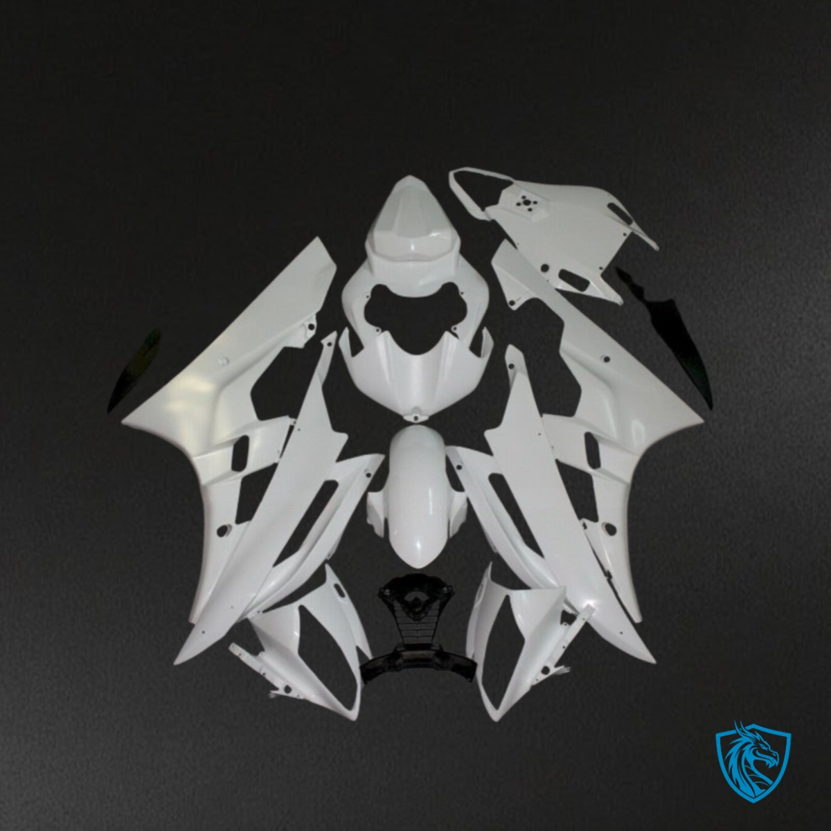 Yamaha YZF R6 (2006-2007) Gloss White - Custom ABS Fairing Kit