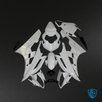 Yamaha YZF R6 (2006-2007) Gloss White - Custom ABS Fairing Kit