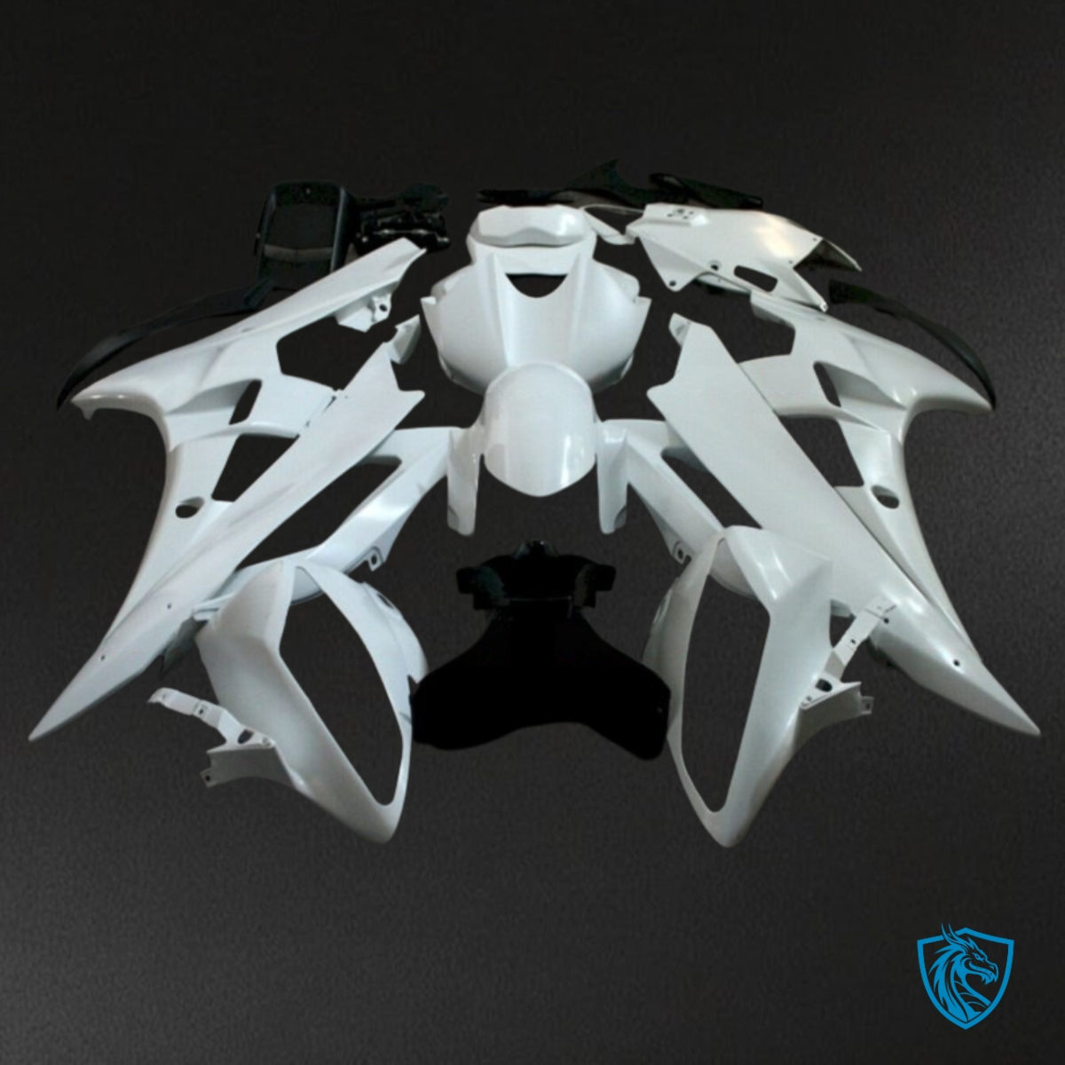 Yamaha YZF R6 (2006-2007) Gloss White - Custom ABS Fairing Kit