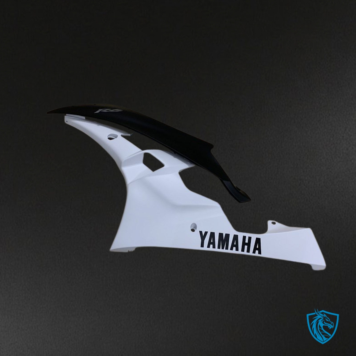 Yamaha YZF R6 (2006-2007) White & Matte Black Fairing Kit - Aftermarket ABS Bodywork