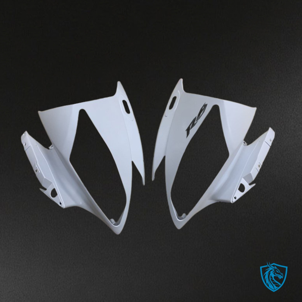 Yamaha YZF R6 (2006-2007) White & Matte Black Fairing Kit - Aftermarket ABS Bodywork