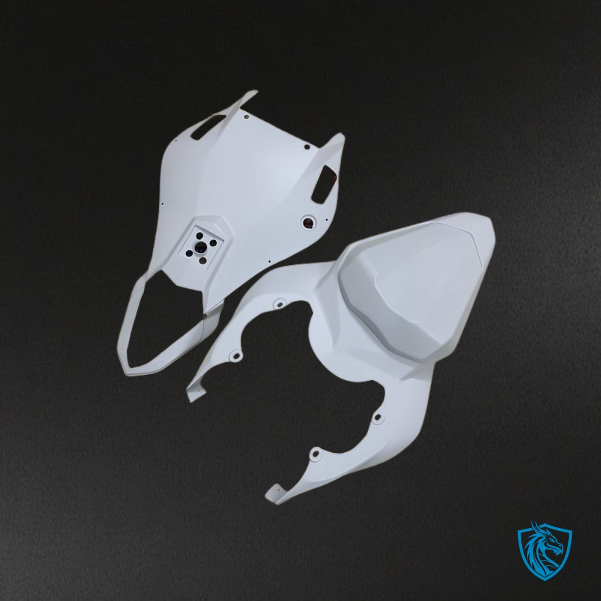 Yamaha YZF R6 (2006-2007) White & Matte Black Fairing Kit - Aftermarket ABS Bodywork