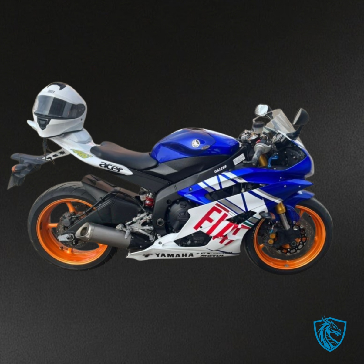 Yamaha YZF R6 (2006-2007) White & Blue Fairing Kit - Aftermarket ABS Bodywork