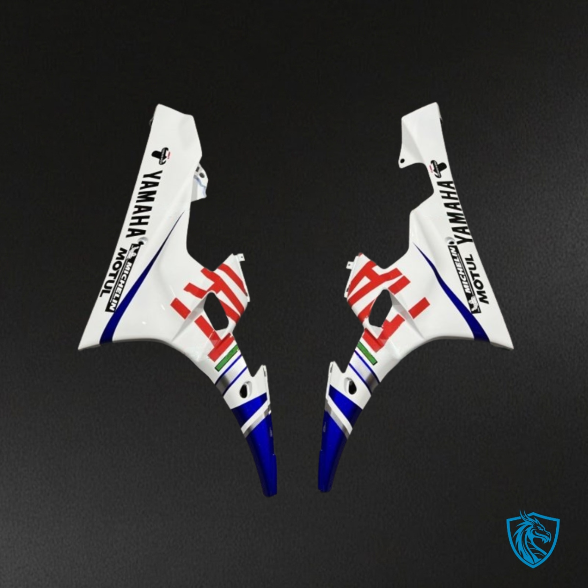 Yamaha YZF R6 (2006-2007) White & Blue Fairing Kit - Aftermarket ABS Bodywork
