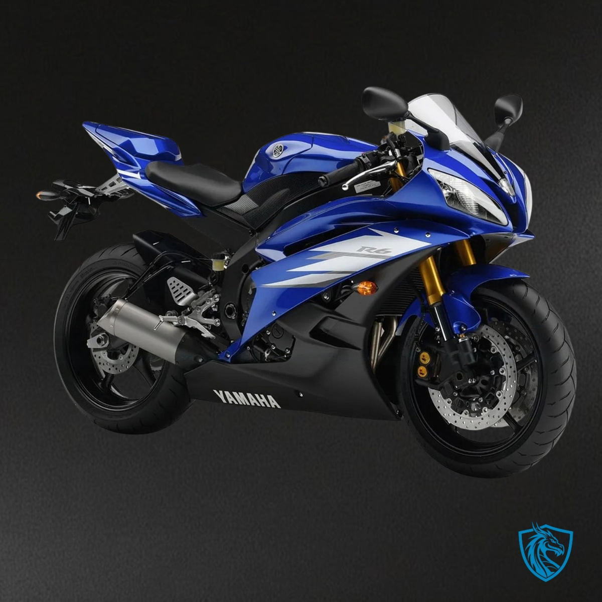 Yamaha YZF R6 (2006-2007) Blue, Black & White - Custom ABS Fairing Kit